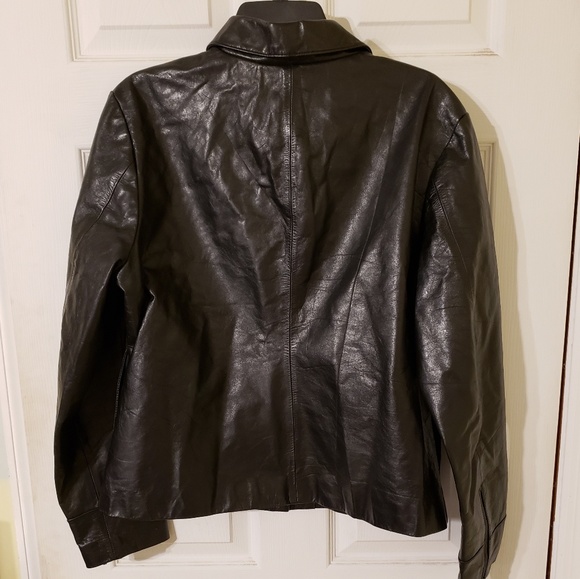 NAUTICA Genuine Leather Jacket  - Sz L - Picture 2 of 8
